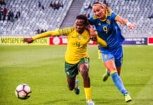 Noko Matlou in action for South Africa