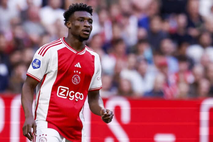 Black Stars forward Mohammed Kudus in action for Dutch club Ajax