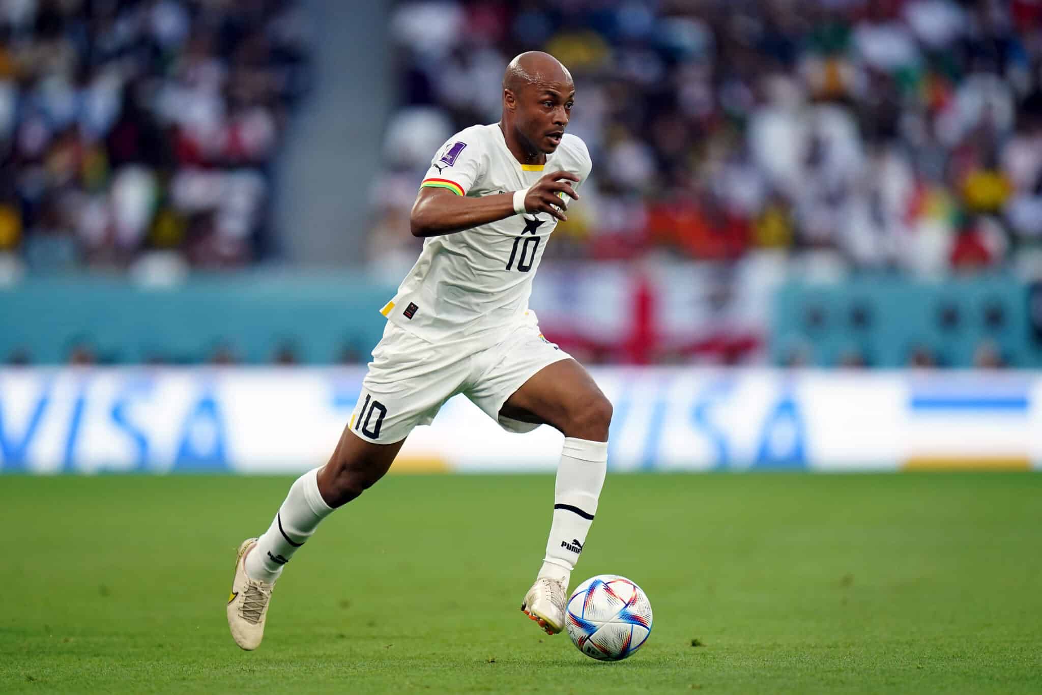 black stars andre ayew in action