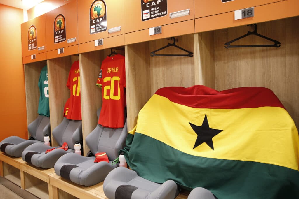 Ghana changeroom general view during the 2022 CAF African Nations Championship 