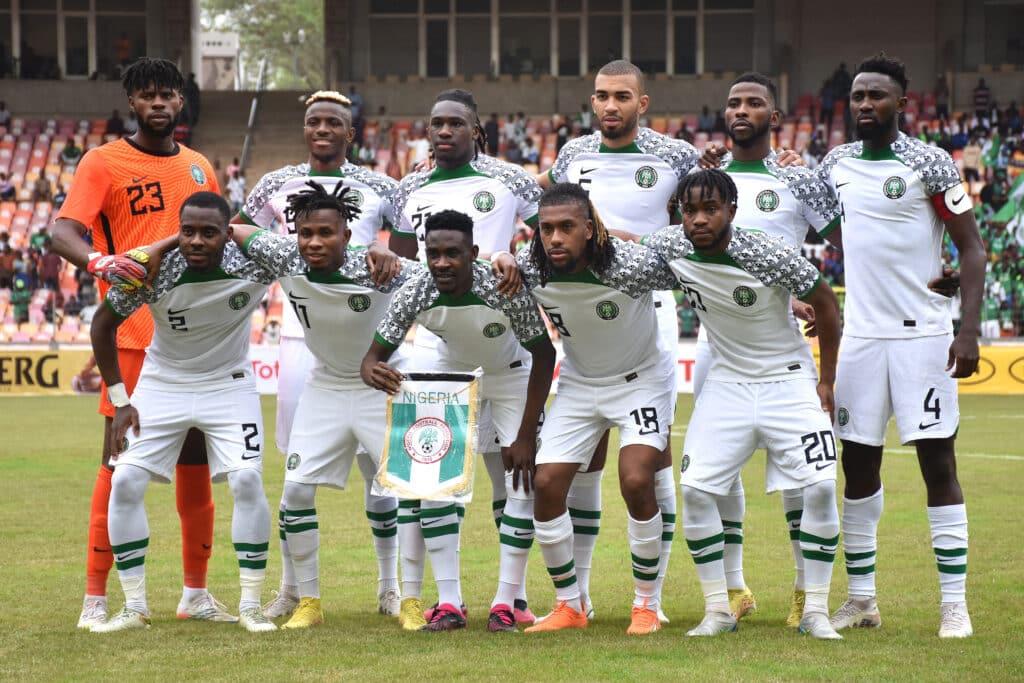 Nigeria team picture during the 2023 Africa Cup of Nations Qualifying match between Nigeria and Guinea-Bissau