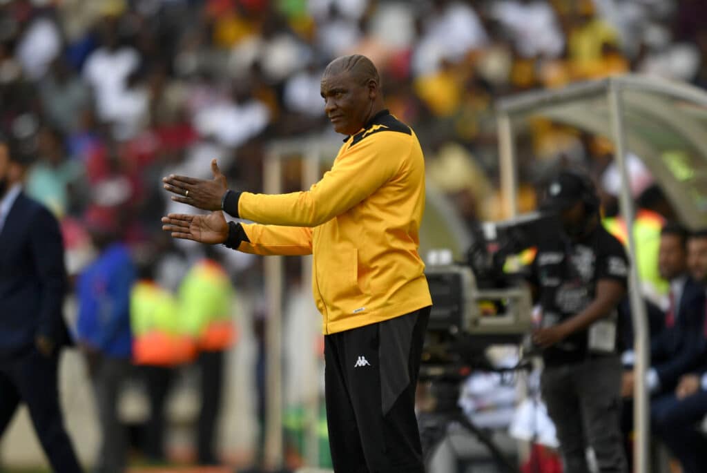 Kaizer Chiefs head coach Molefi Ntseki on the touchline