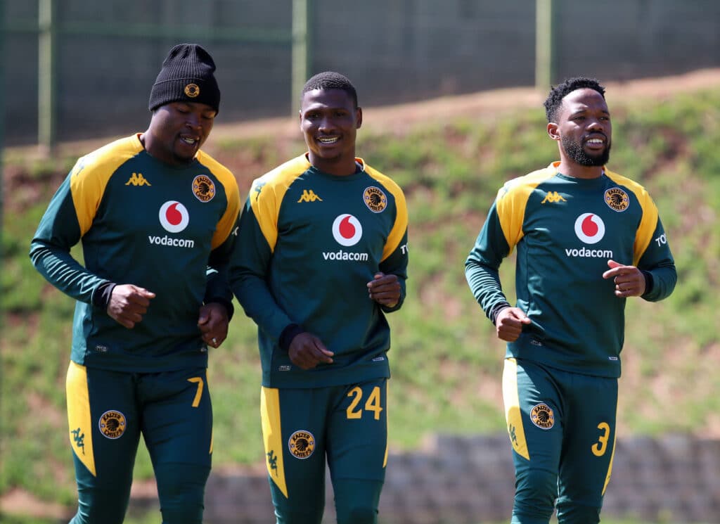 Kaizer Chiefs players Chivaviro, Dithlokwe and Mduduzi 