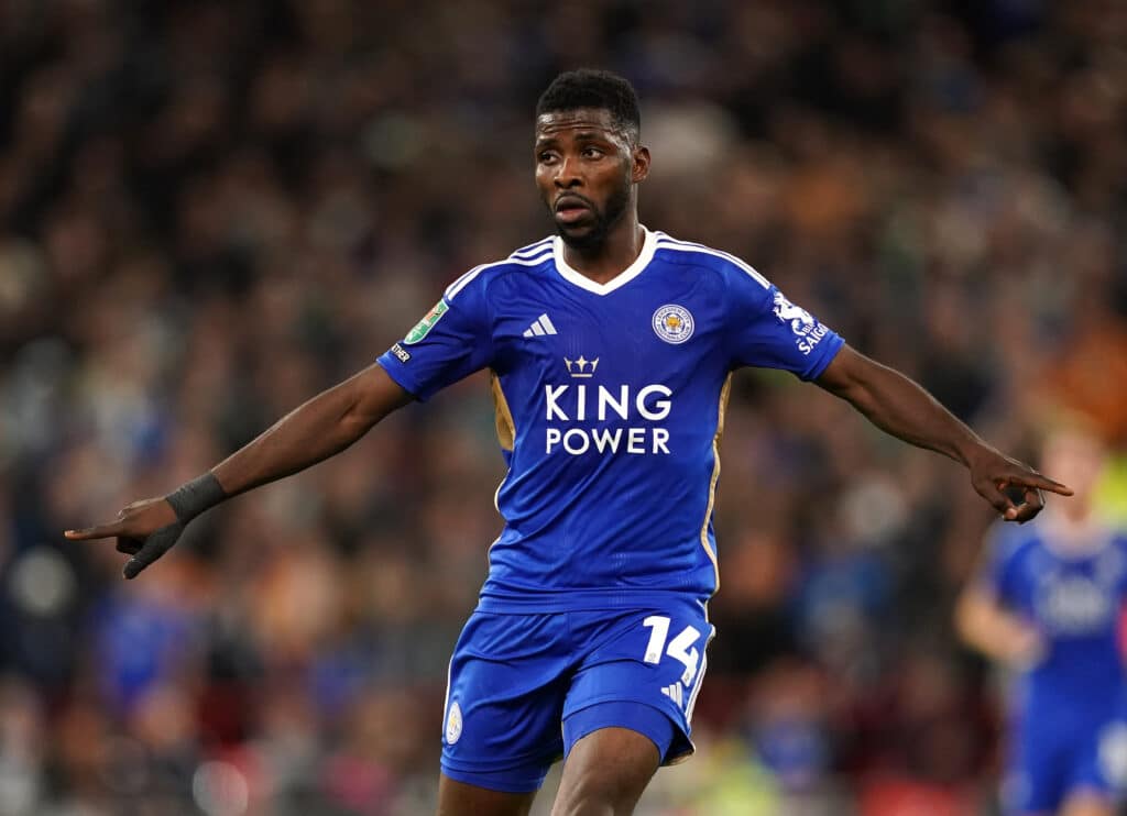 Leicester City's Kelechi Iheanacho during the Carabao Cup third round