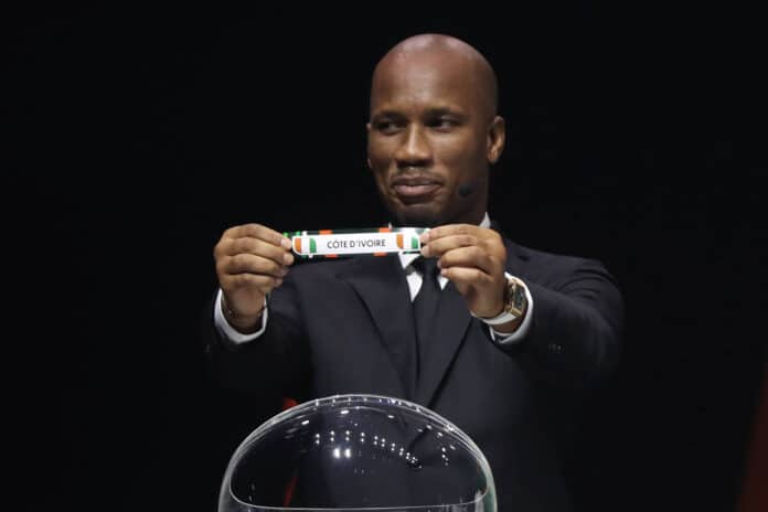 didier drogba at the afcon 2023 draw