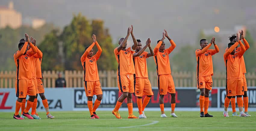 Polokwane City players after a DStv Premiership game
