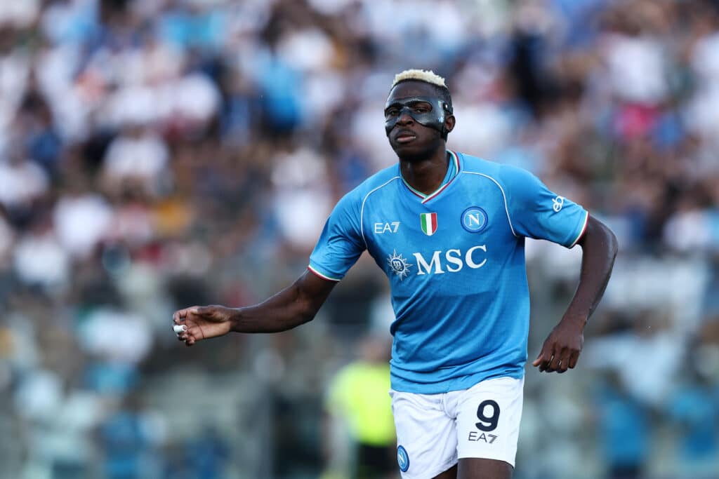 Victor Osimhen in action for Napoli in 2023-24 pre-season