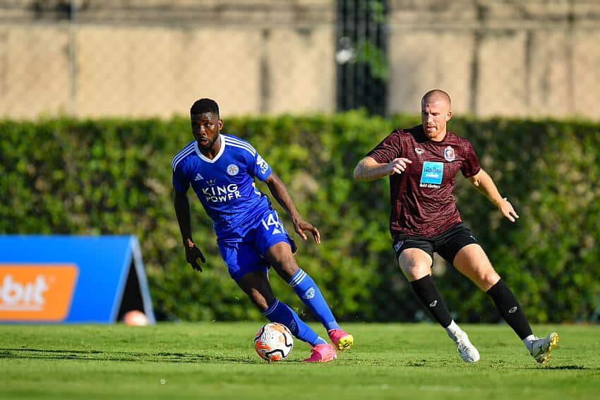Kelechi Iheanacho in action for Leicester City
