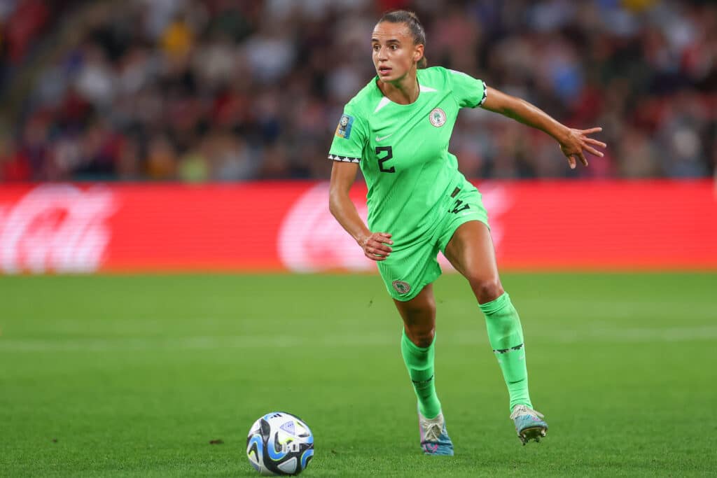 Ashleigh Plumptre of Nigeria in action during the FIFA Women's World Cup 2023