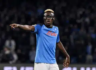 Victor Osimhen of SSC Napoli during the Champions League
